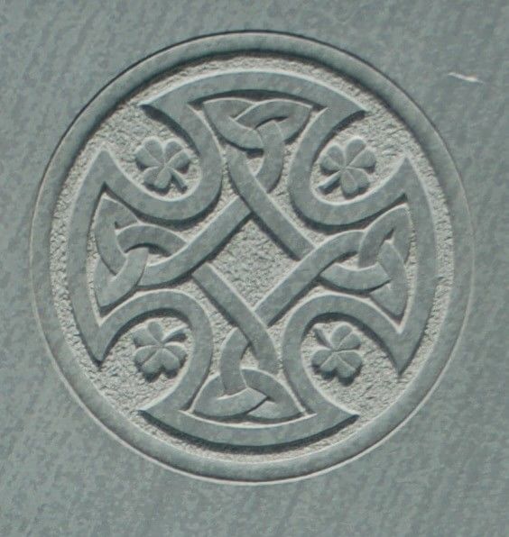 celtic cross on gravestone