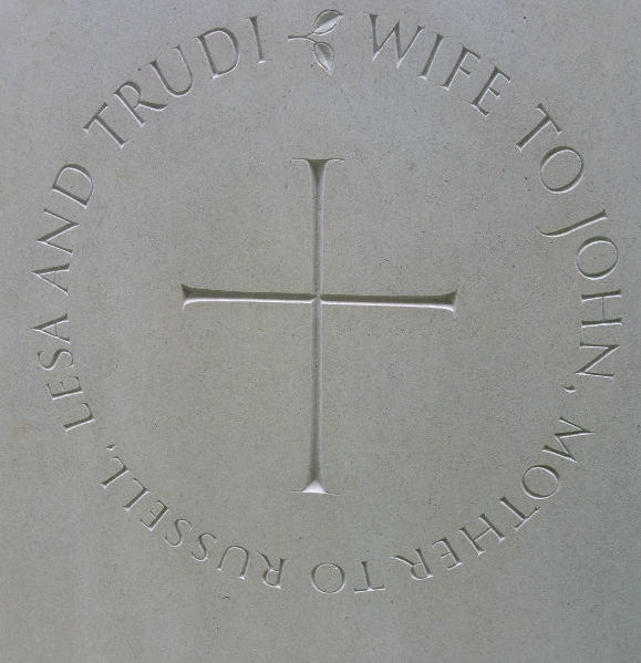 cross symbol on headstone