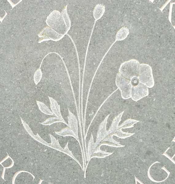 poppy gravestone symbol
