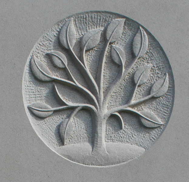 gravestone symbol of tree