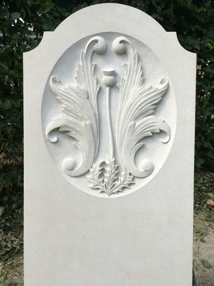 bespoke hand carved memorial