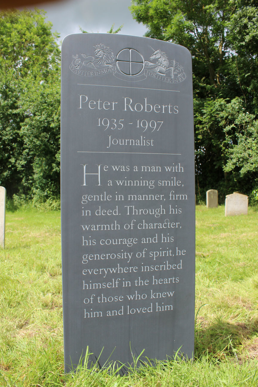 What do you write on a father's or husband's headstone? Stoneletters