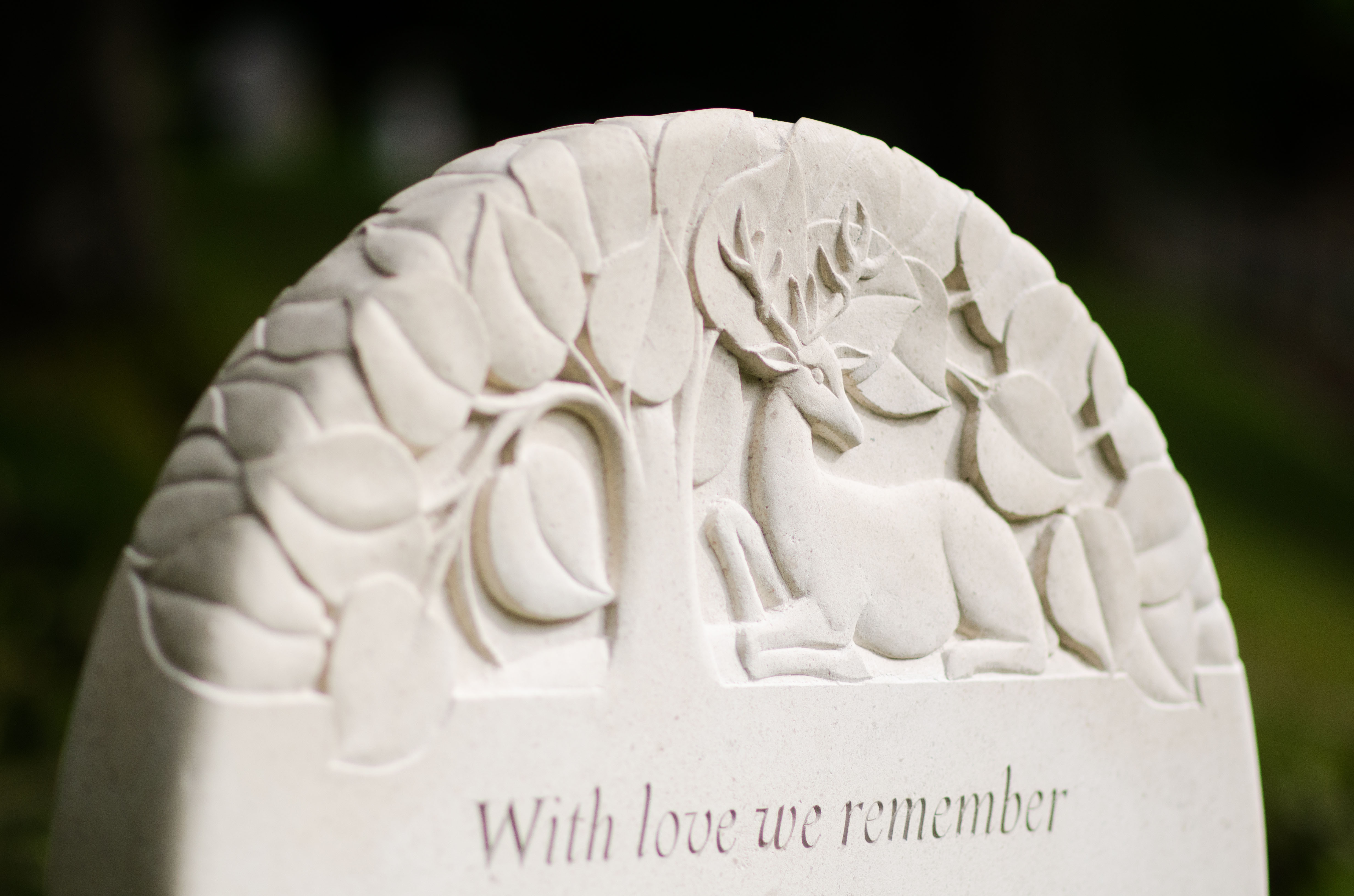 headstone hand carved